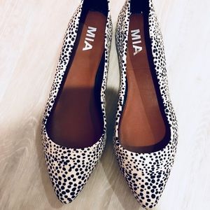 MIA calf hair flats